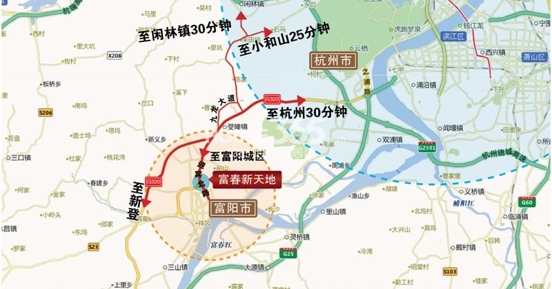富春新天地区位图