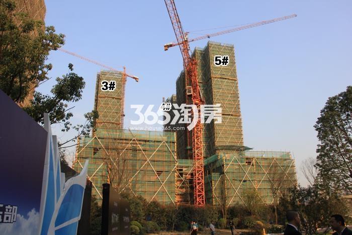绿地华家池印3、4、5号楼施工实景图 2016年3月摄