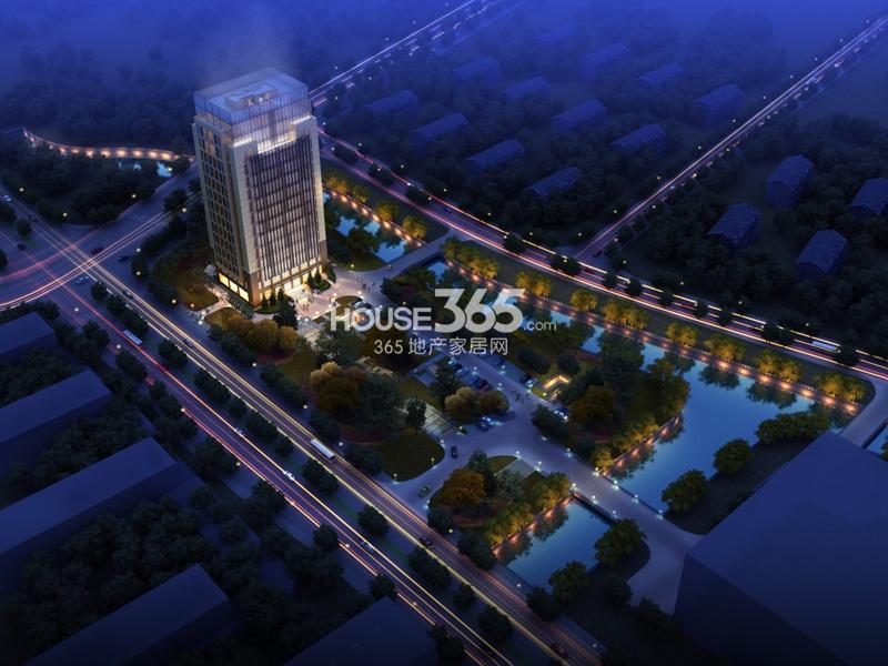 天悦时代项目俯瞰夜景效果图