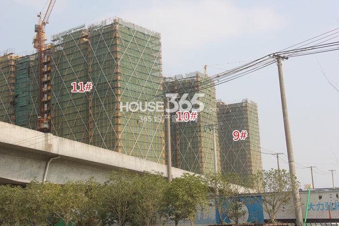 世茂东壹号9、10、11号楼施工实景图 2014年10月摄 