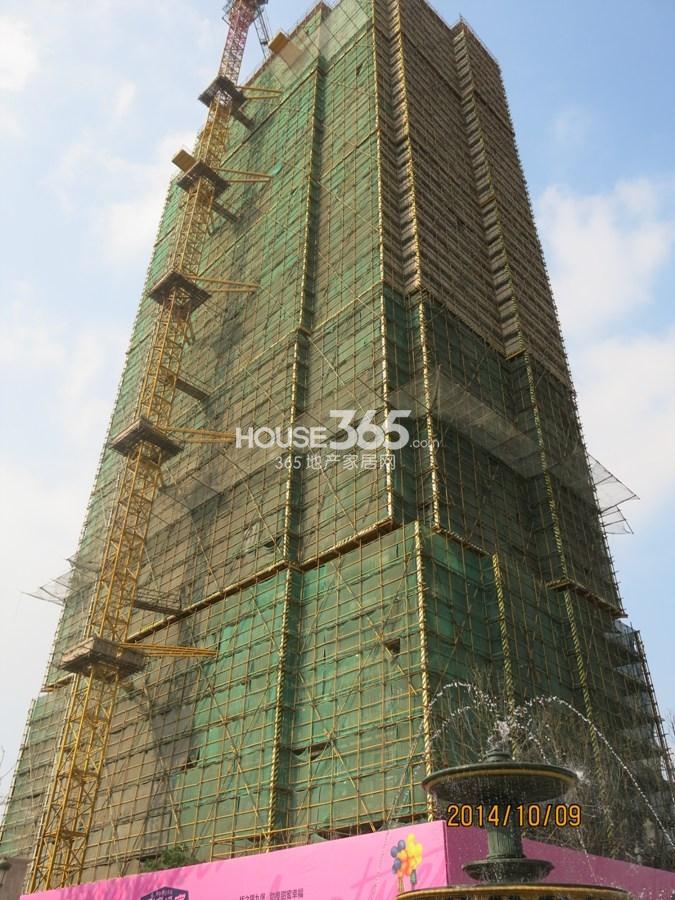 科尔世纪外滩5号楼施工实景图