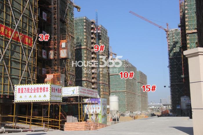 赞成首府项目3、9、10、15号楼施工进程（2014.10）