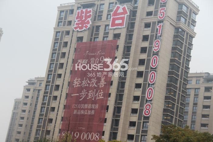 万科紫台外立面施工实景图 2014年11月摄