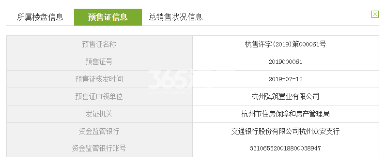 天城府天著9#、7#、10#、12#预售证信息