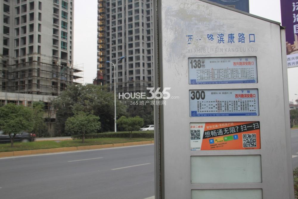 玲珑府叮当项目周边公交站--西兴路滨康路口 