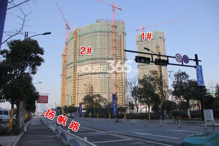 2014年12月底绿地旭辉城项目实景--1、2号楼