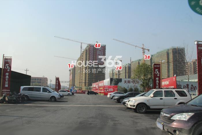 天阳晴朗1、2、3、4号楼施工进度实景图 2014年12月摄