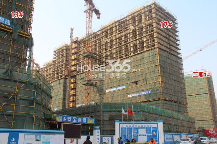 龙湖名景台一期13、17号楼和二期1号楼施工进度 2014年12月摄 