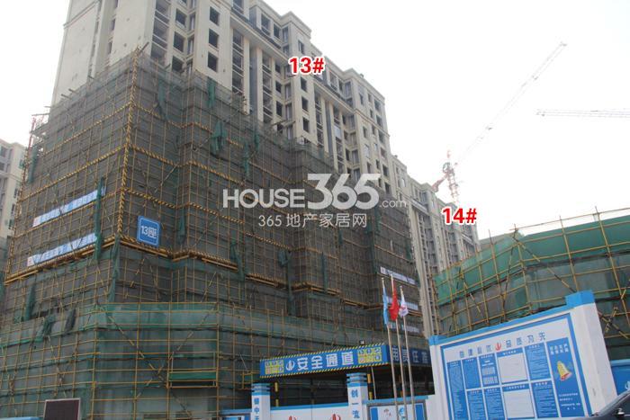 龙湖名景台一期13、14号楼施工进度 2014年12月摄 