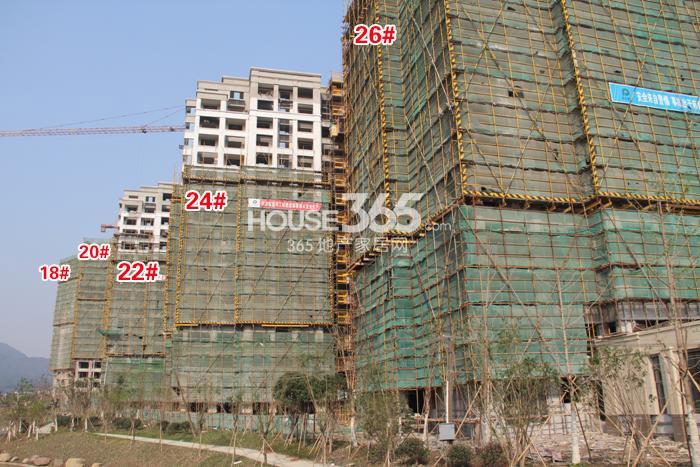 保利罗兰香谷18、20、22、24、26号楼施工实景图 2014年12月摄 