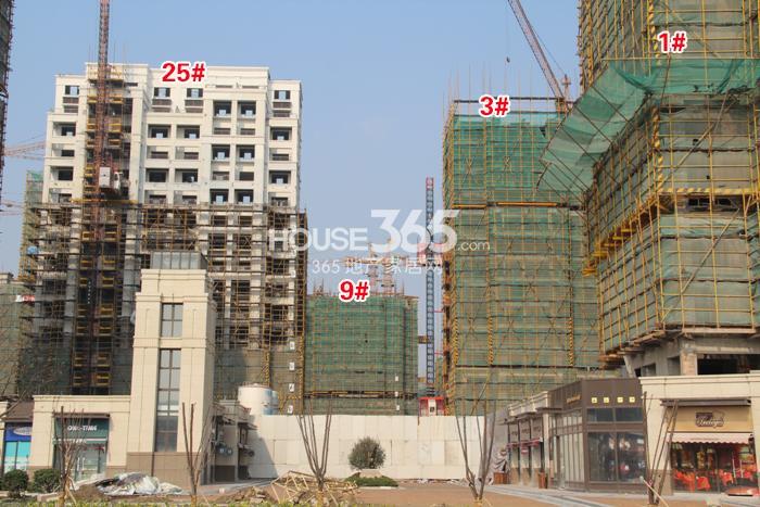 保利罗兰香谷1、3、9、25号楼施工实景图 2014年12月摄 