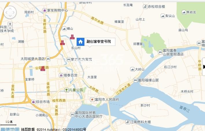融创富春壹号院交通图