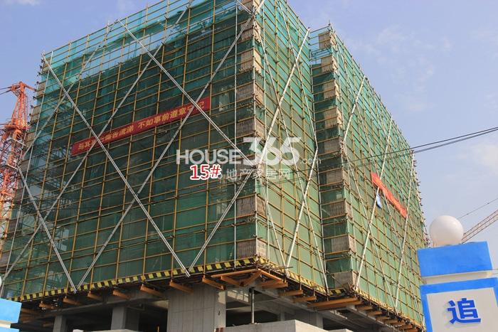德信大家钱江府15号楼施工进度实景图 2015.1摄