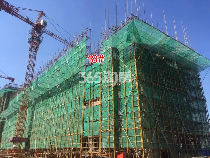 璞丽东方18号楼施工进程图（2017.10）	
