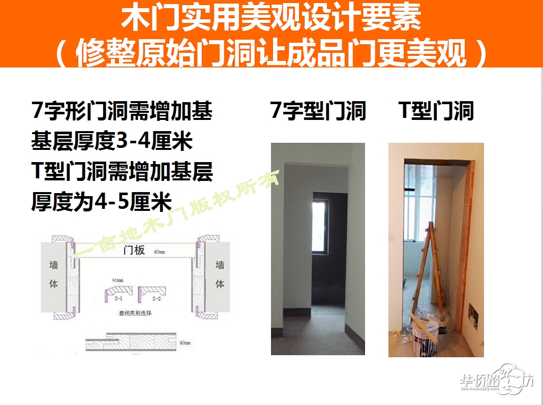 【一亩地木门】装修中木门知识分享继续,有关7字型和t字型门洞处理