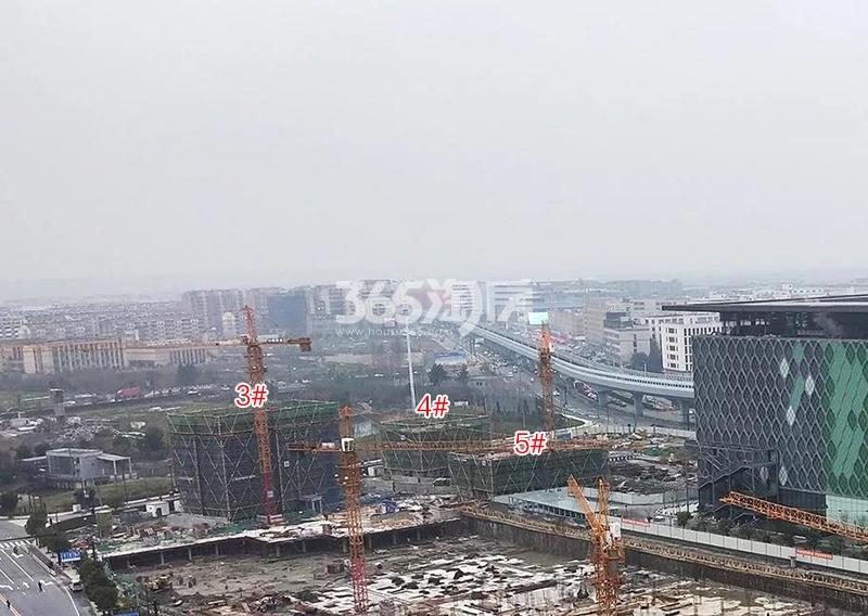 绿地艺尚府3-5号楼施工进程（2019.3）