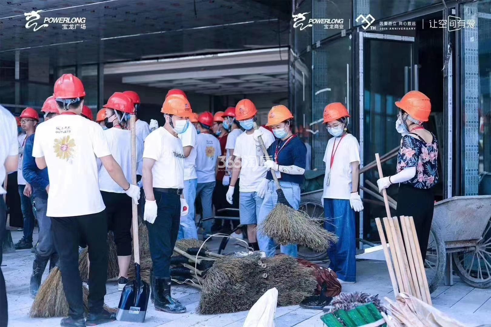 青山湖宝龙广场工程进度（2020.8）