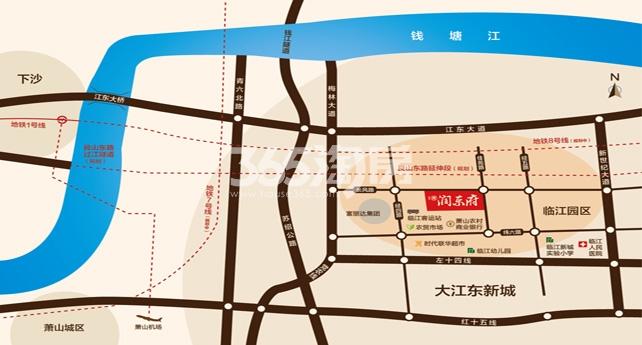 润东府交通图