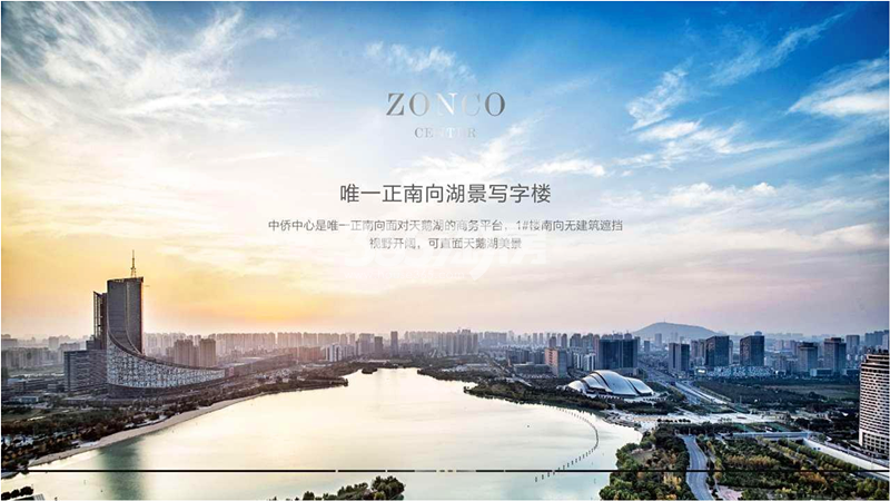 中侨中心天鹅湖景观（2020.2.10）