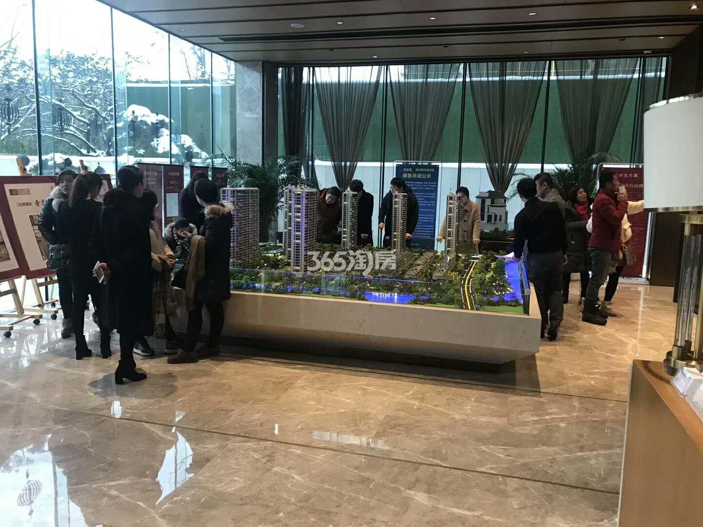 2018年1月西房拱宸外滩售楼处内部实景