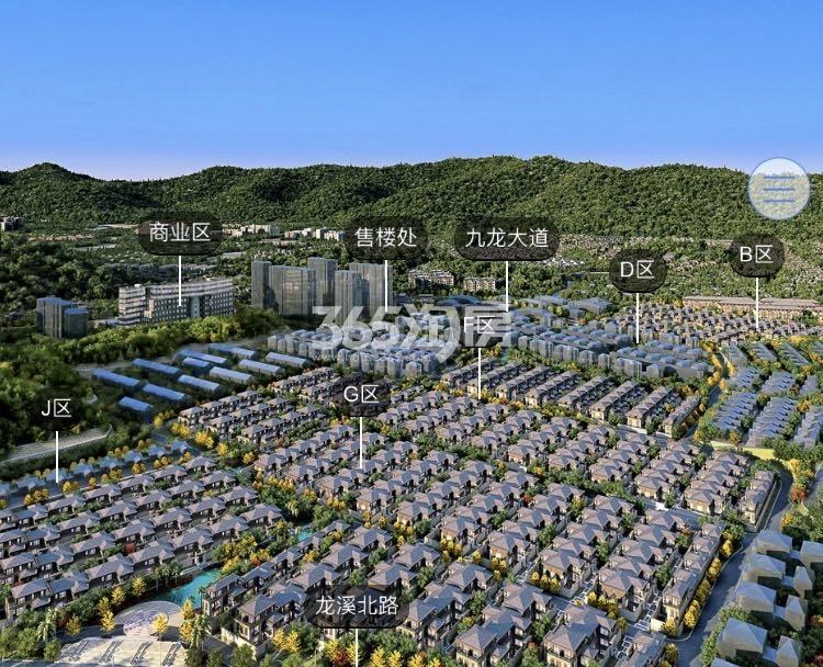 野风山城微沙盘示意图