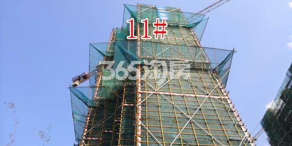 甪澄时光花园11#高层已封顶(10.8)