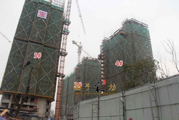 龙湖旭辉春江悦茗3、4、5号楼施工进度实景图 2016年1月摄