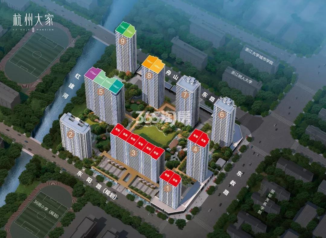 杭州大家夜晚水景效果图_杭州杭州大家_杭州新房网_365淘房