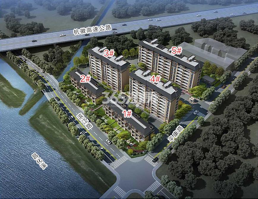 中天昌化镇宅地规划效果图