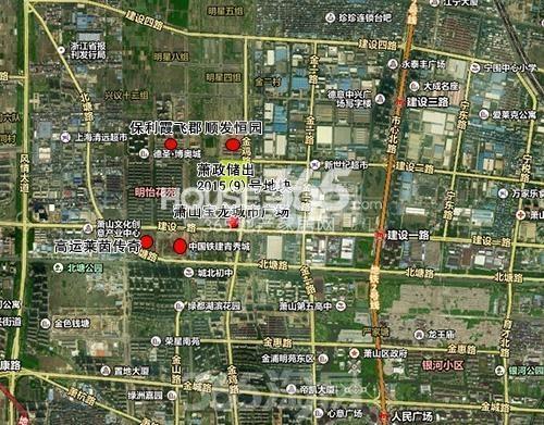 中国铁建萧山市北9号地块区域图