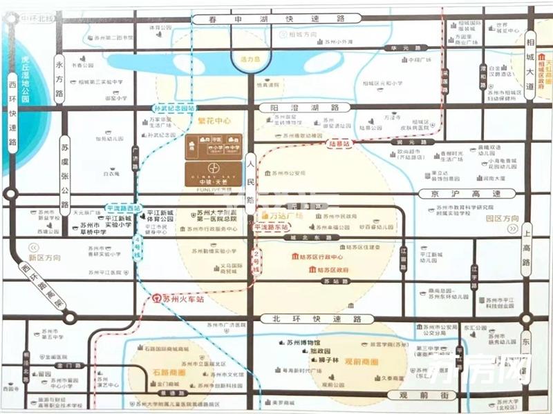 中骏天荟交通图