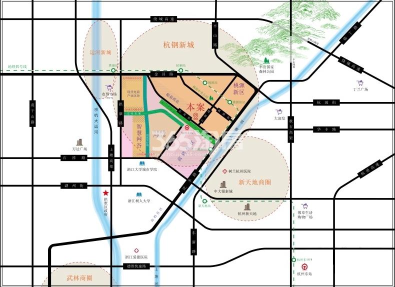 锦上桃源交通图