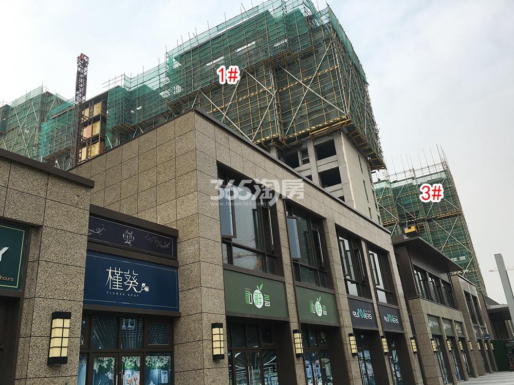 龙沁城1、3#工程进展(2018.12）