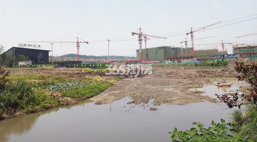 2018年5月烟雨颐和江南府工地及示范区远拍