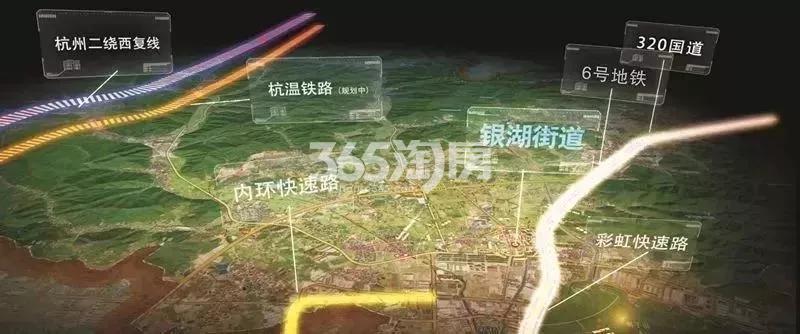2019年9月阳光城上林湖所在的银湖板块交通信息