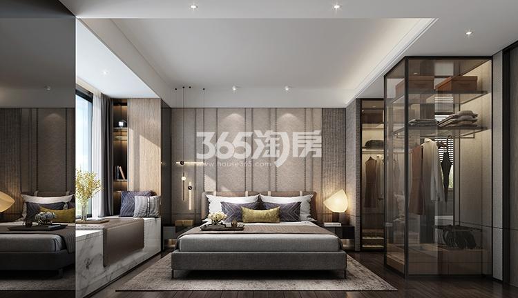 荷岸晓风（花园）136㎡卧室样板间图