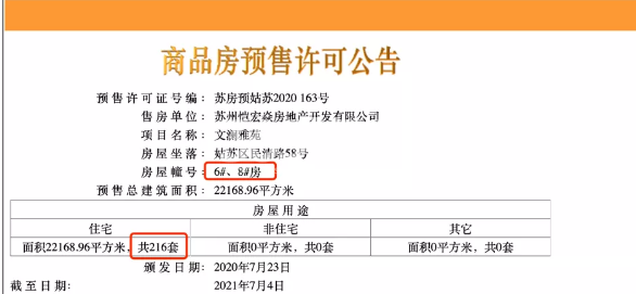 融信海月平江预售证