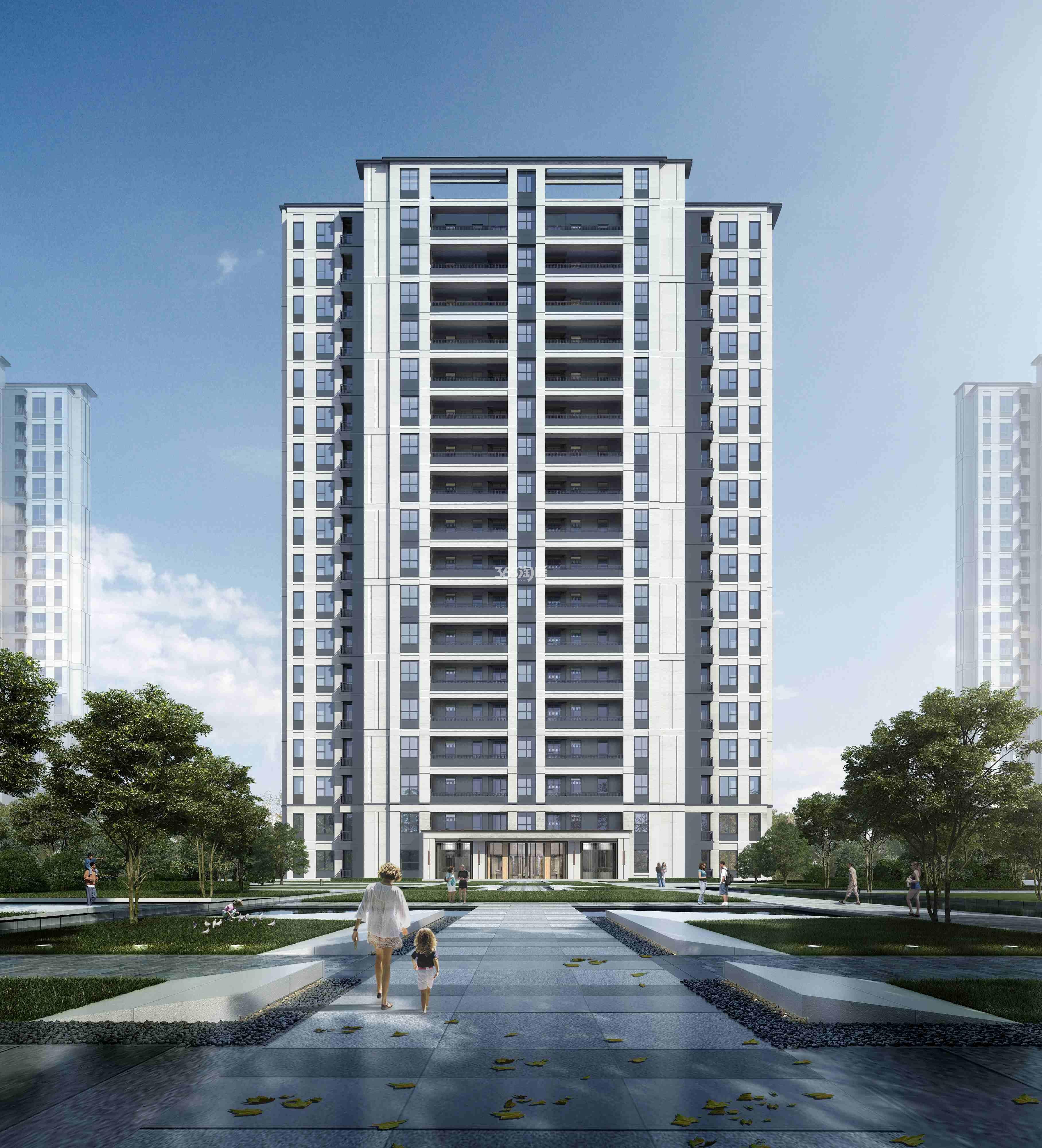 金地翡翠星辰建筑正面效果图