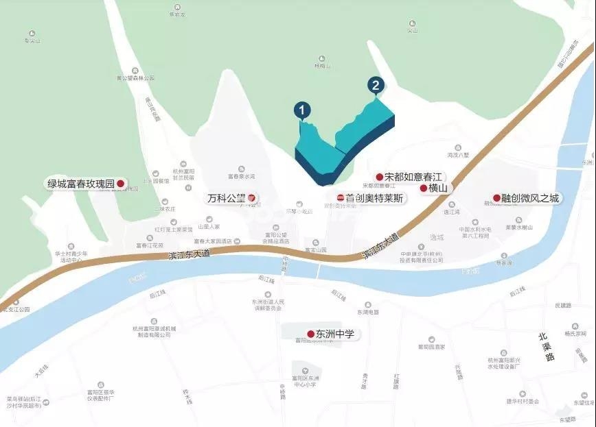 碧桂园东洲宅地（2号地块）区位图