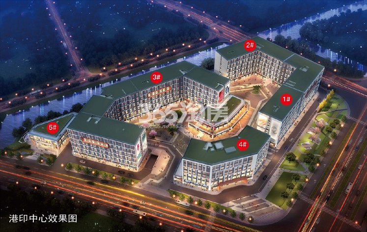 港印中心鸟瞰图