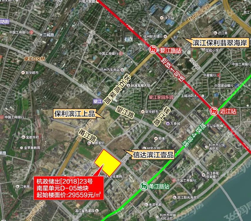 滨江南星地块区位图