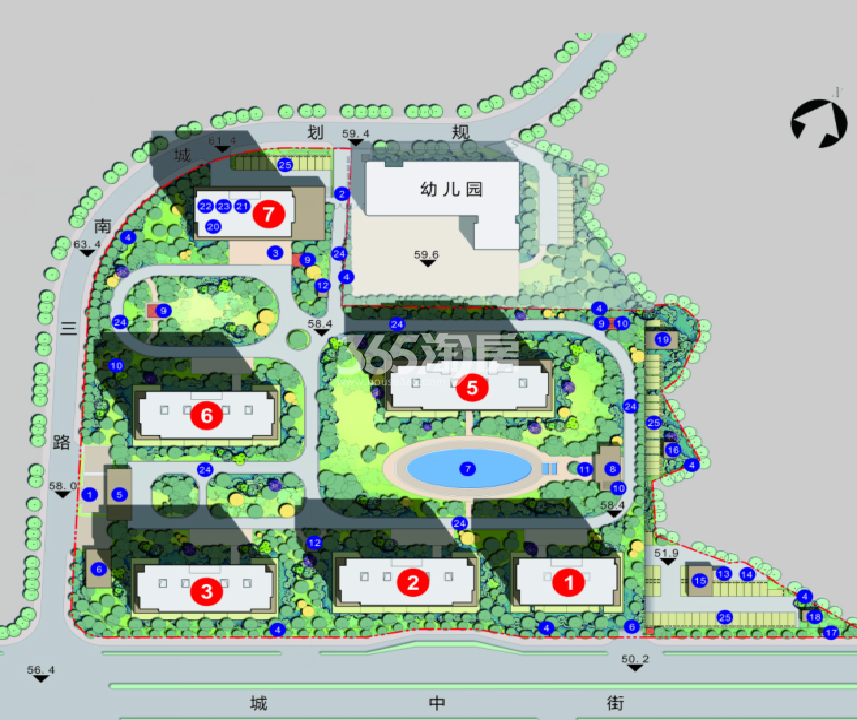 长麓府鸟瞰图