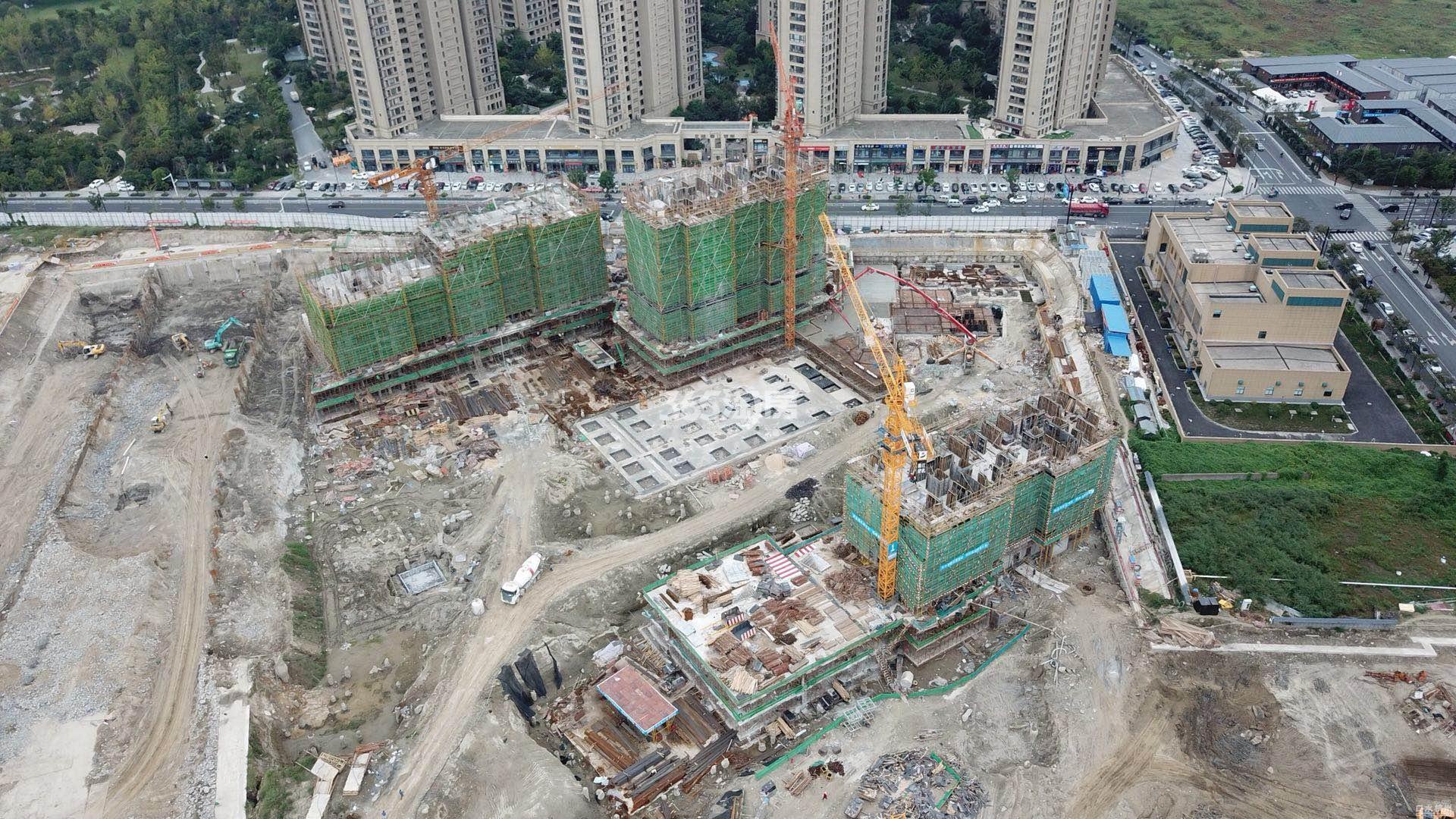 2017年10月信达中心住宅"杭州壹号院"施工现场