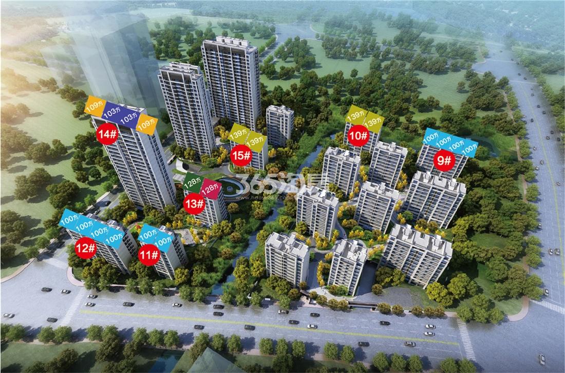 大运桥西府部分楼栋户型分布