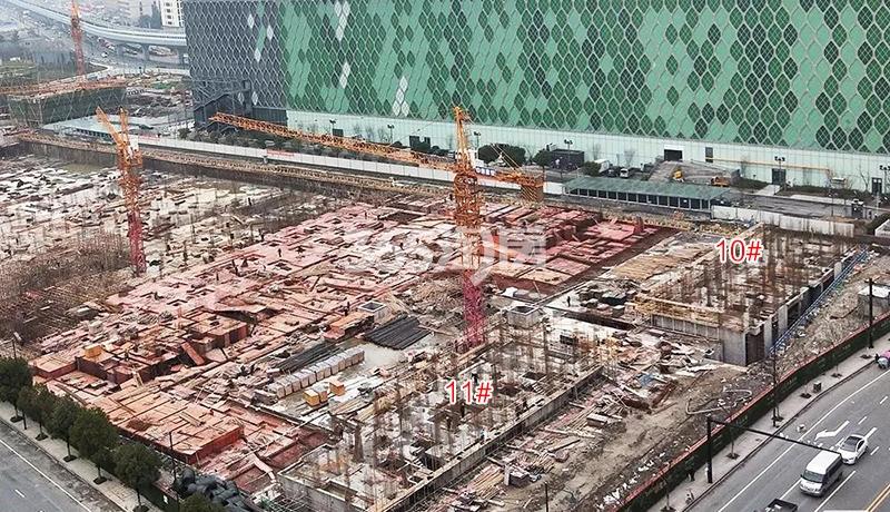 绿地艺尚府10、11号楼施工进程（2019.3）