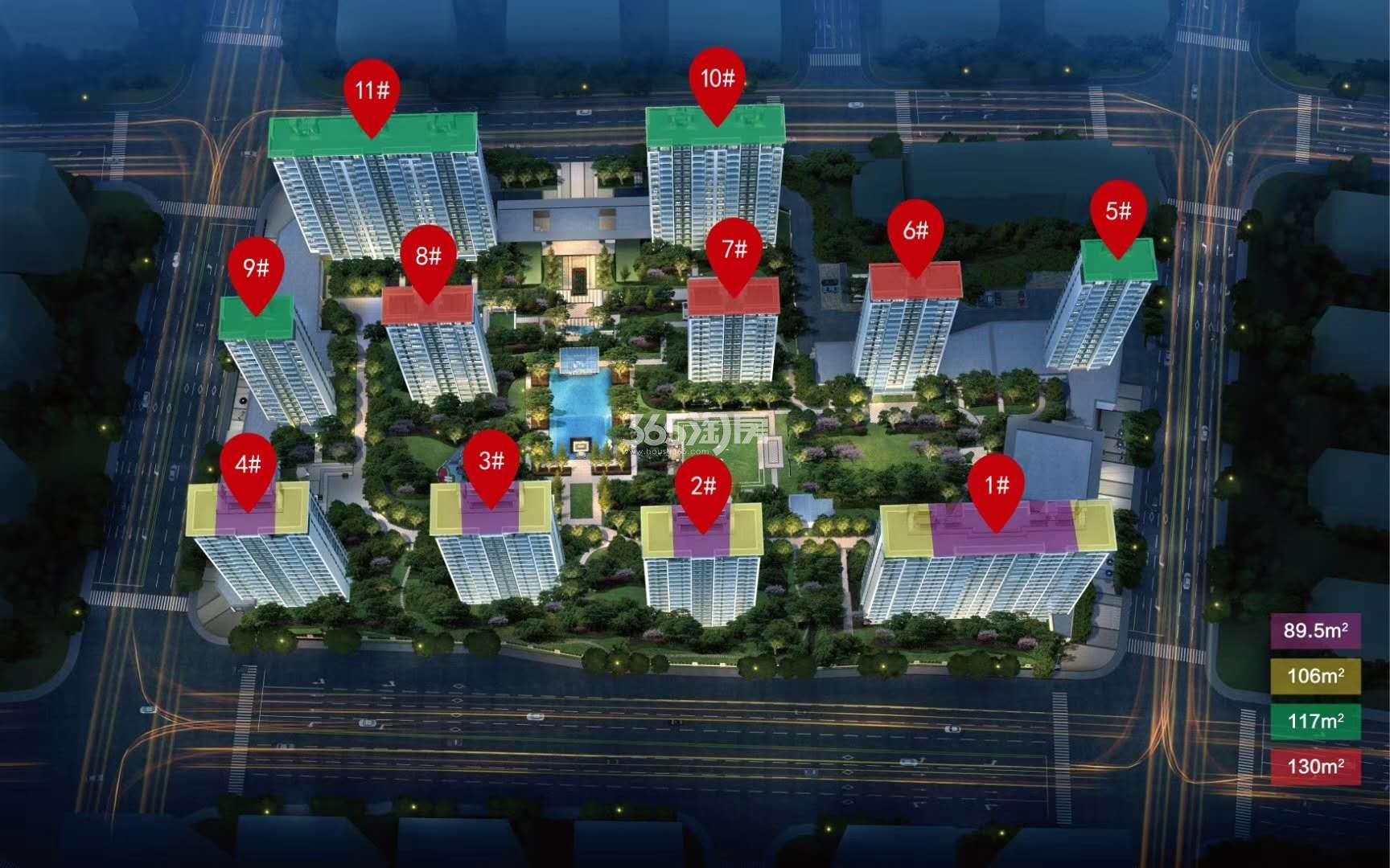 宋都如意溪湖鸟瞰图