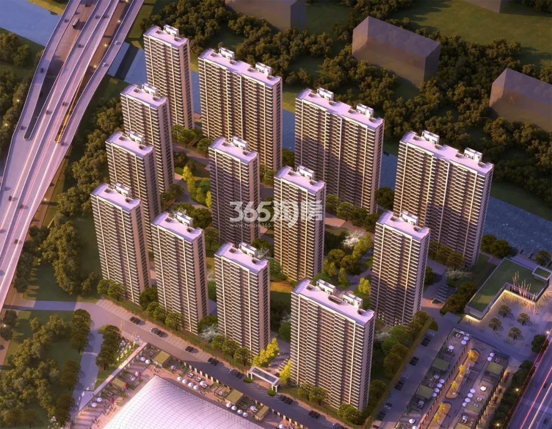杭辰星万里二期地块住宅鸟瞰图