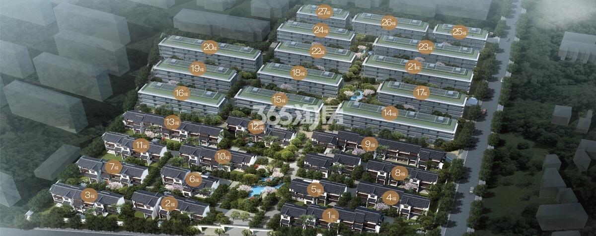 望隐云庐项目整体鸟瞰图