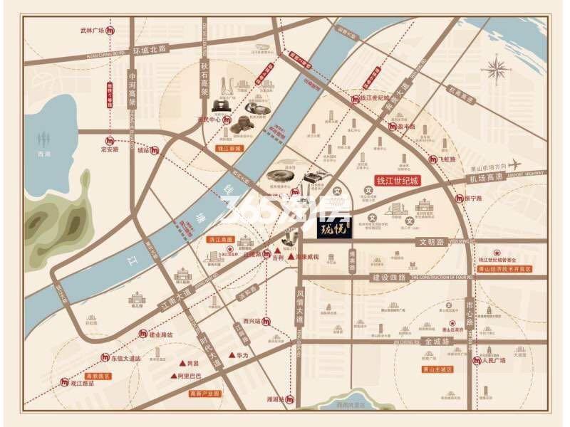 碧桂园珑悦鸟瞰图(楼幢分布)_杭州碧桂园珑悦_杭州新房网_365淘房