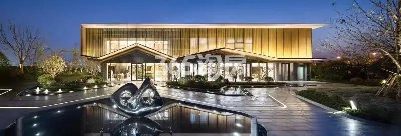运河与岸售楼处夜景效果图